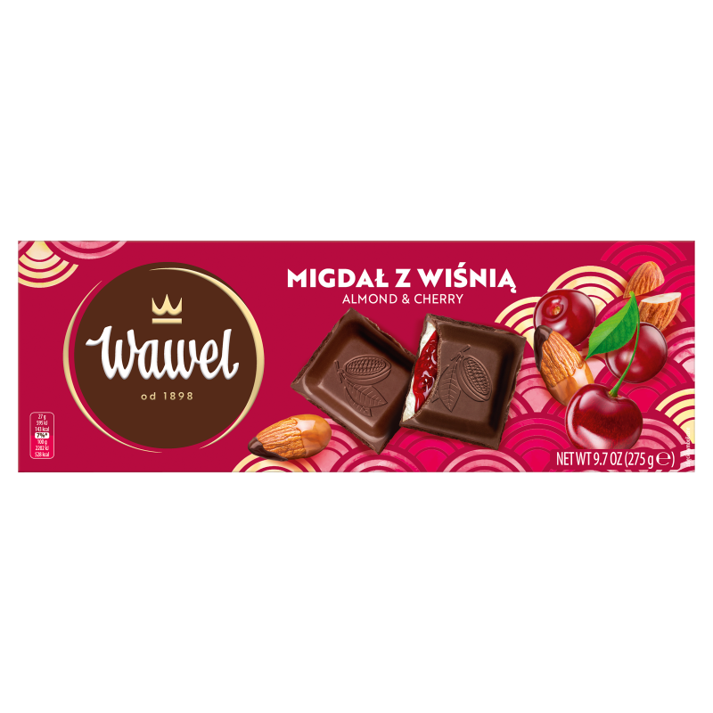 WAWEL Czekolada Migdał z wiśnią