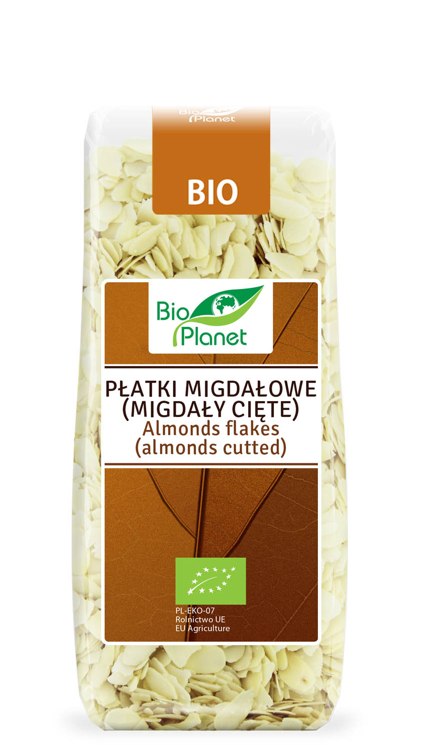 BIO PLANET Płatki migdałowe (migdały cięte) BIO