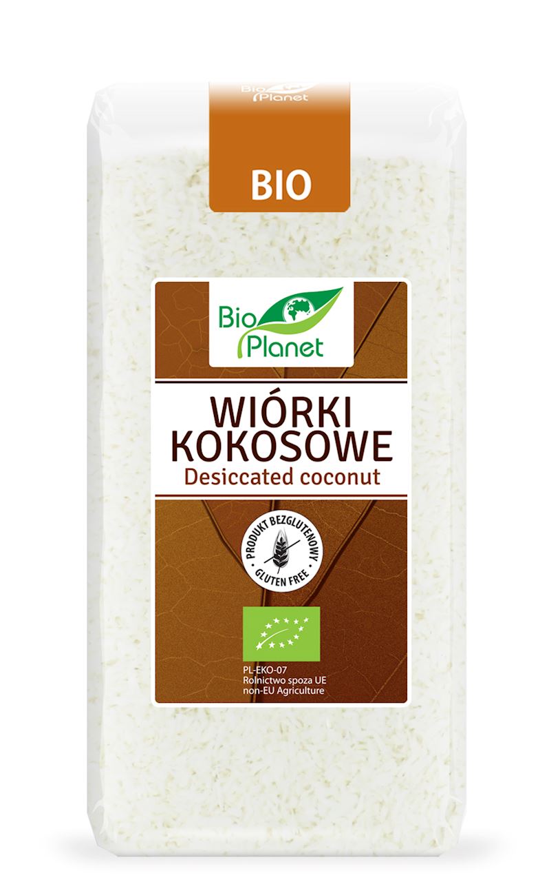 BIO PLANET Wiórki kokosowe bezglutenowe BIO