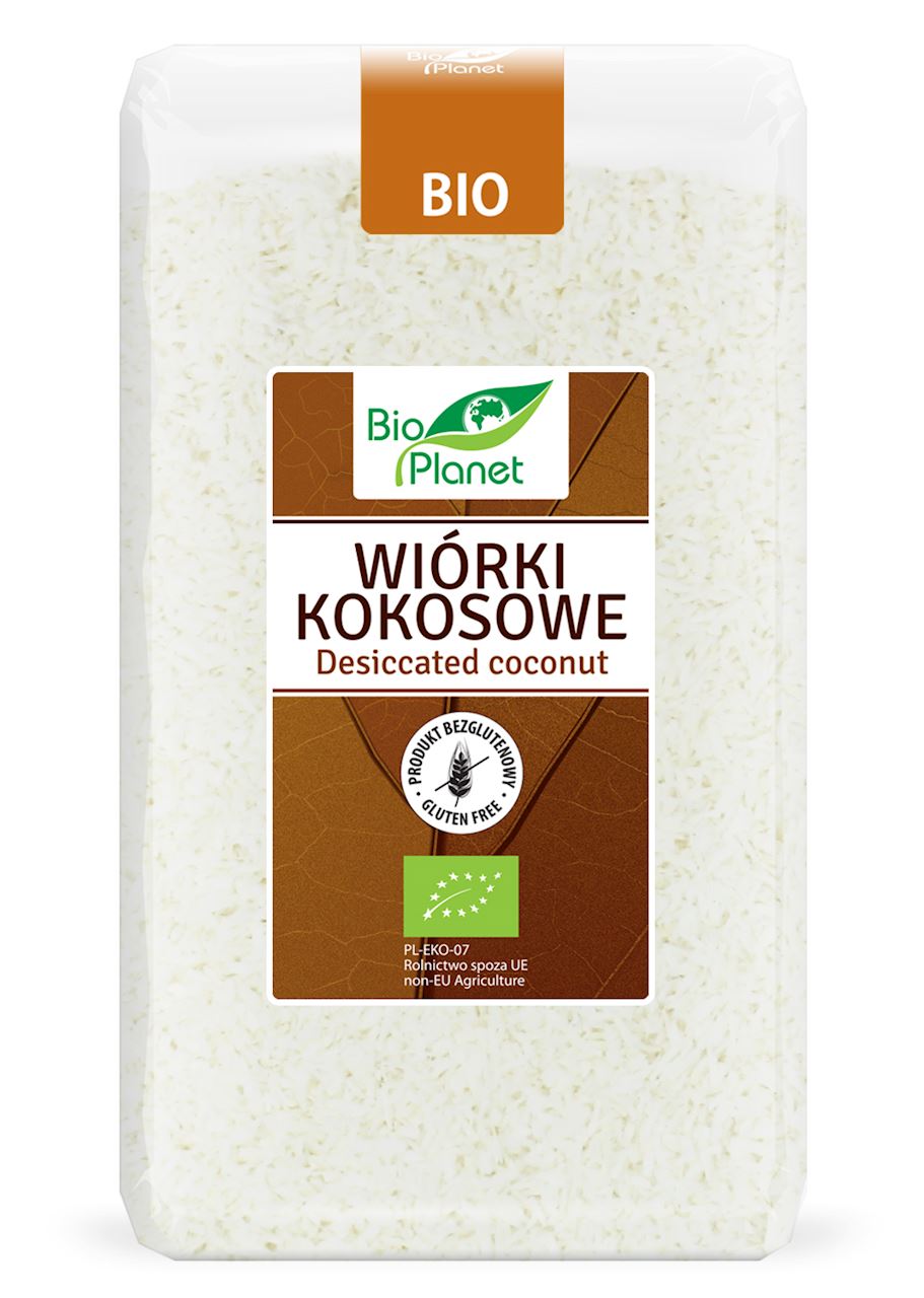 BIO PLANET Wiórki kokosowe bezglutenowe BIO