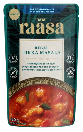 RAASA Sos indyjski REGAL TIKKA MASALA (średnio ostry)
