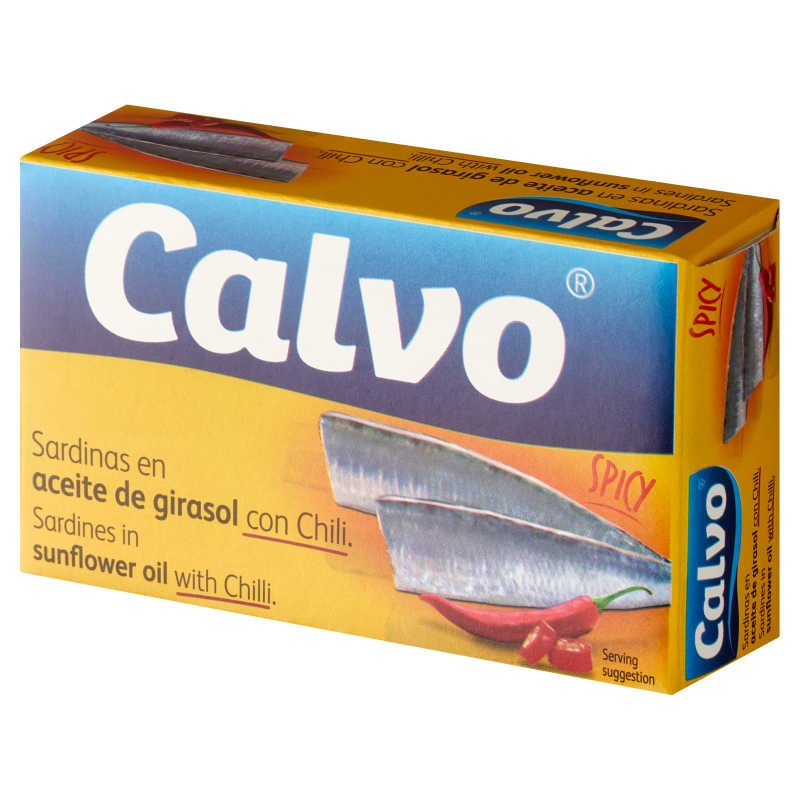CALVO Sardynki w oleju słonecznikowym z chilli