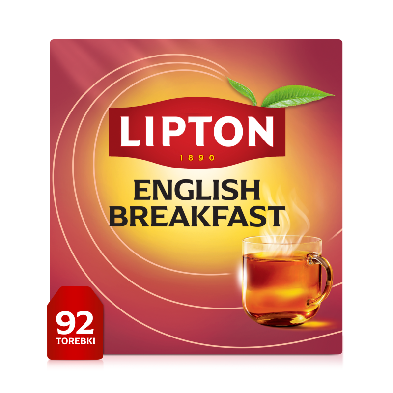 LIPTON English Breakfast Herbata czarna 92 torebek ex. frisco.pl