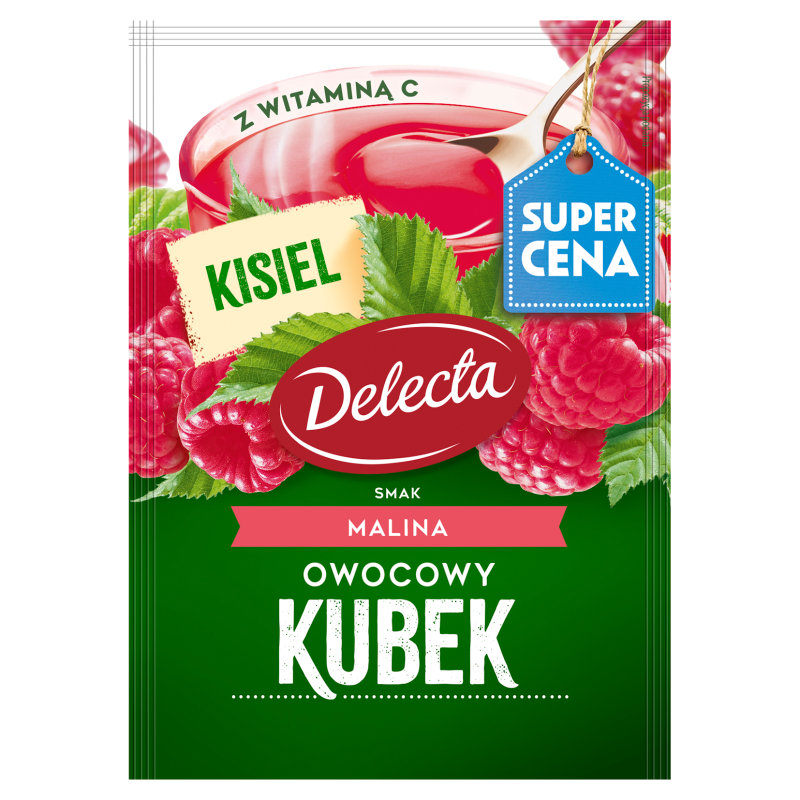 DELECTA Owocowy Kubek Kisiel gładki o smaku malinowym frisco.pl