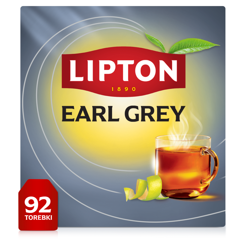 LIPTON Earl Grey Herbata czarna Classic 92 torebek ex. frisco.pl