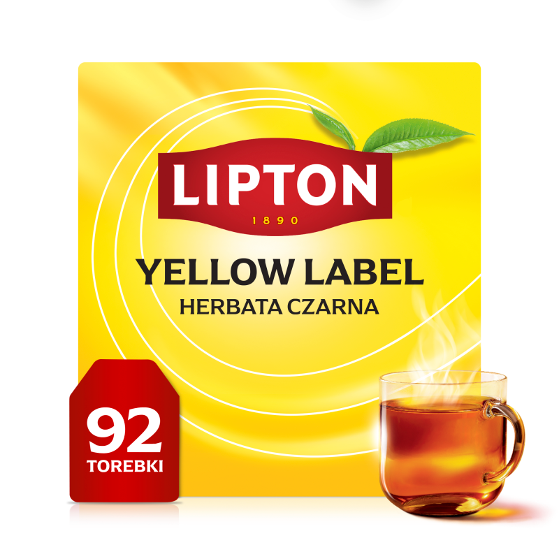 LIPTON Yellow Label Herbata czarna 92 torebki ex. frisco.pl