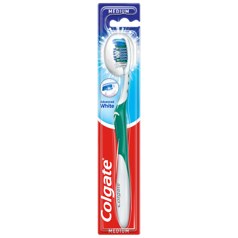 COLGATE Advanced White Szczoteczka do zębów średnia