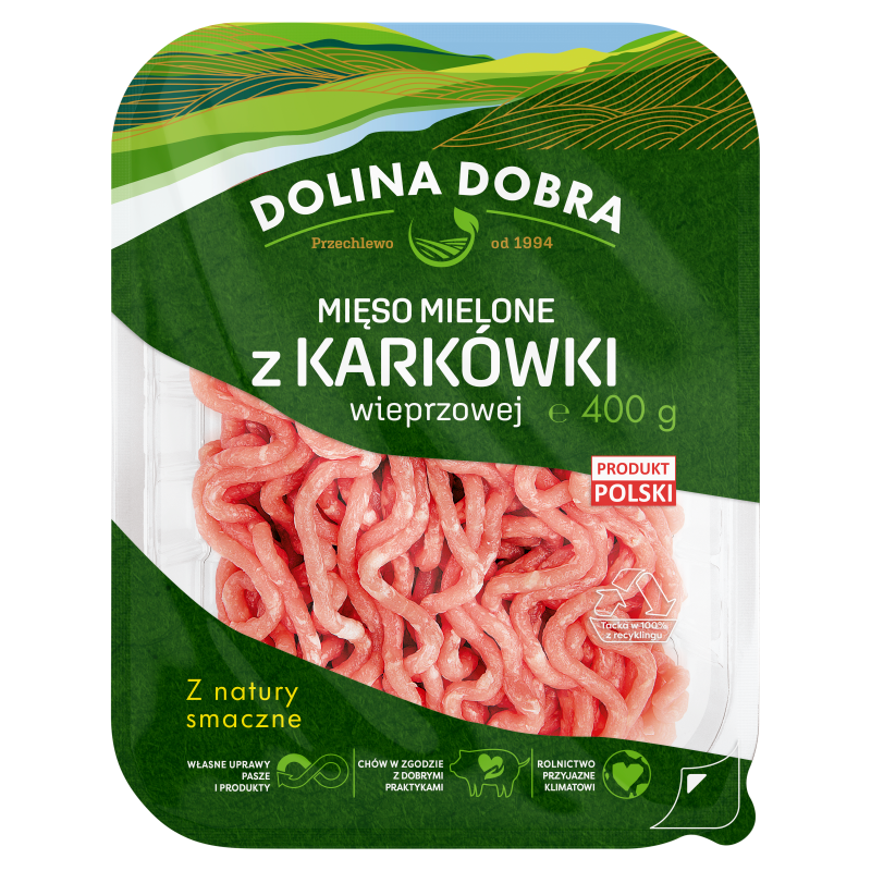 DOLINA DOBRA Mięso mielone z karkówki wieprzowej frisco.pl
