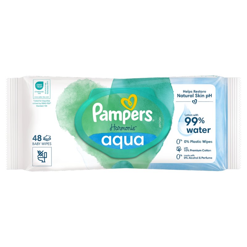 PAMPERS Harmonie Chusteczki nawilżane 48 szt. frisco.pl