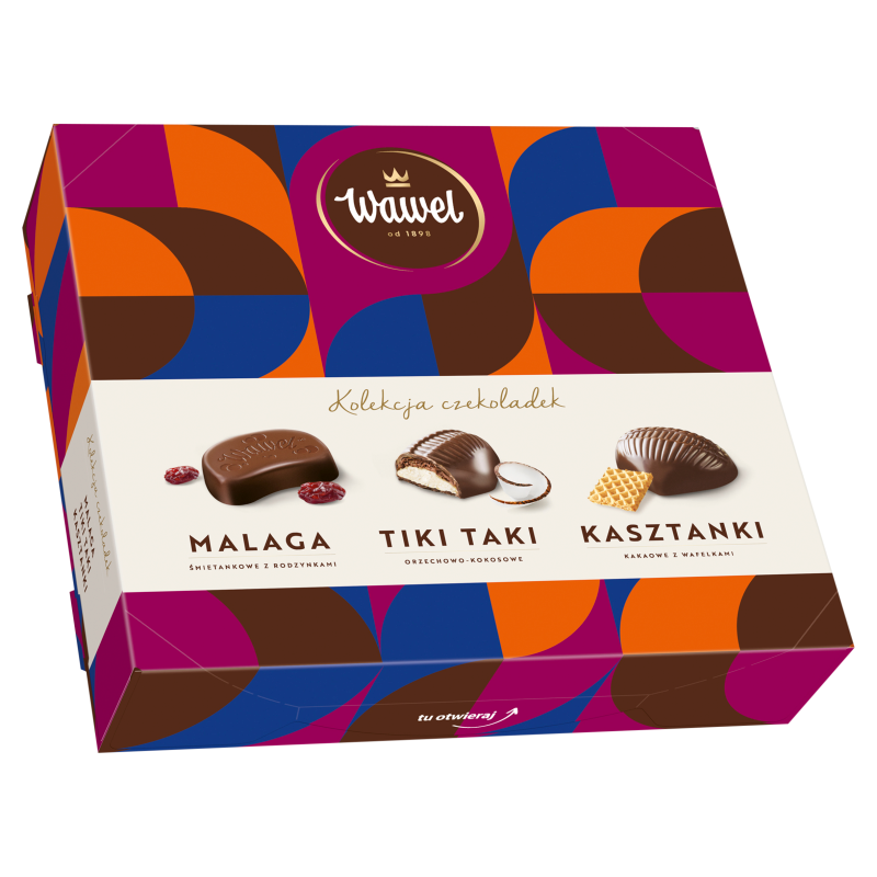 WAWEL Bombonierka malaga/kasztanki/tiki taki