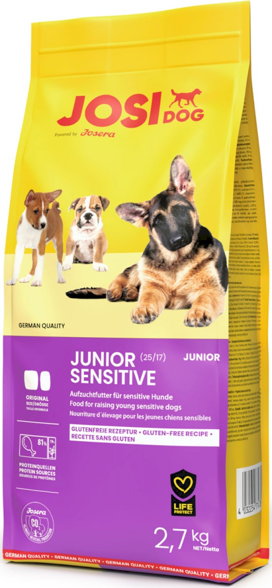 JOSERA JosiDog Junior Sensitive Suchy pokarm dla młodych psów wszystkich ras lekkostrawny
