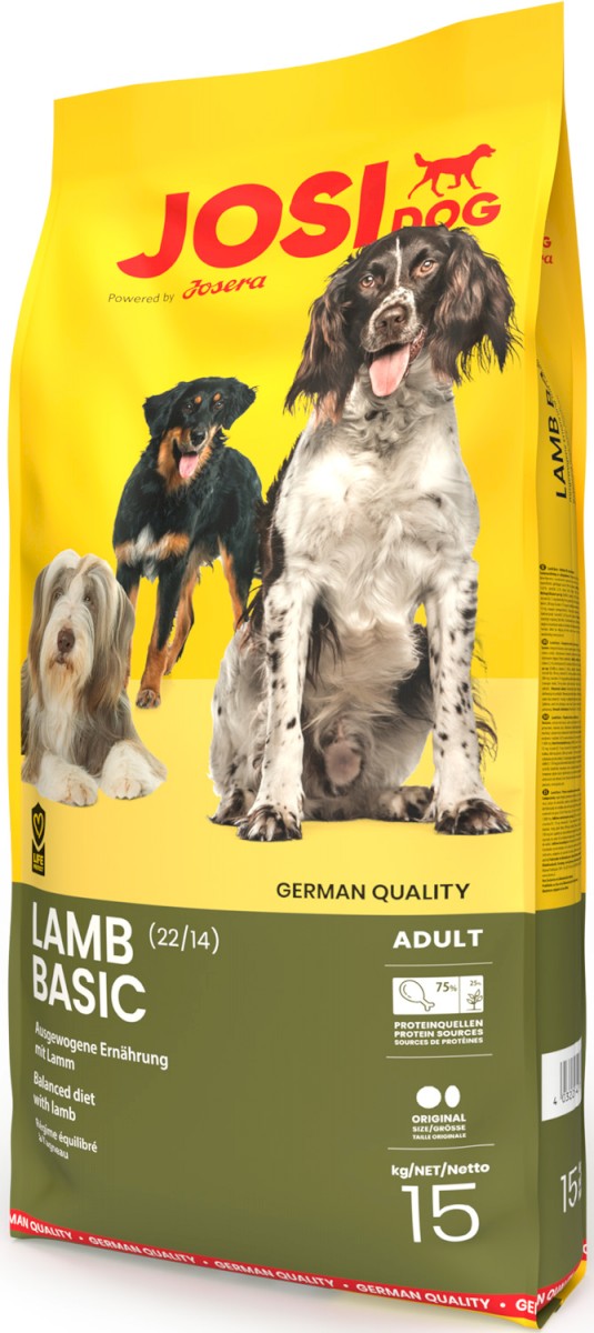 JOSERA JosiDog Lamb Basic Suchy pokarm dla dorosłych psów wszystkich raz z jagnięciną