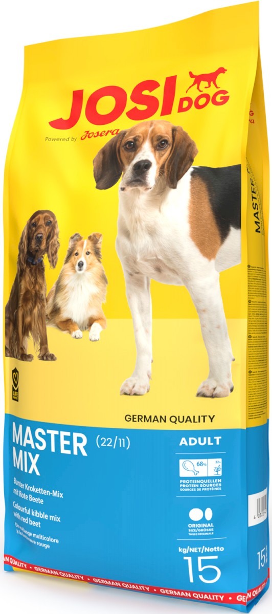 JOSERA JosiDog Master Mix Suchy pokarm dla dorosłych psów wszystkich ras o normalnej aktywności z burakiem