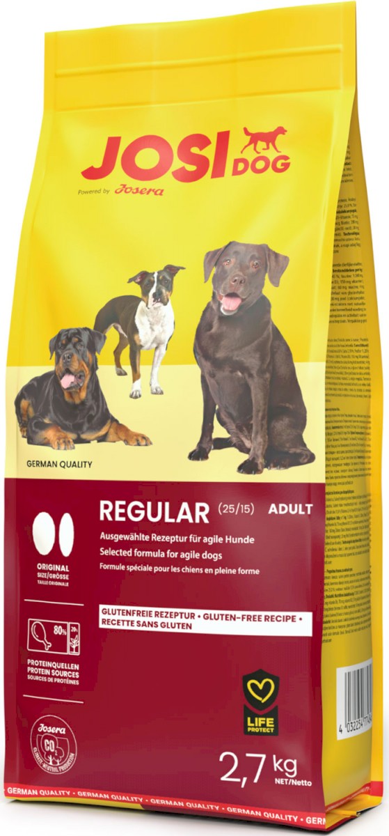 JOSERA JosiDog Regular Suchy pokarm dla dorosłych psów wszystkich ras z drobiem i kukurydzą