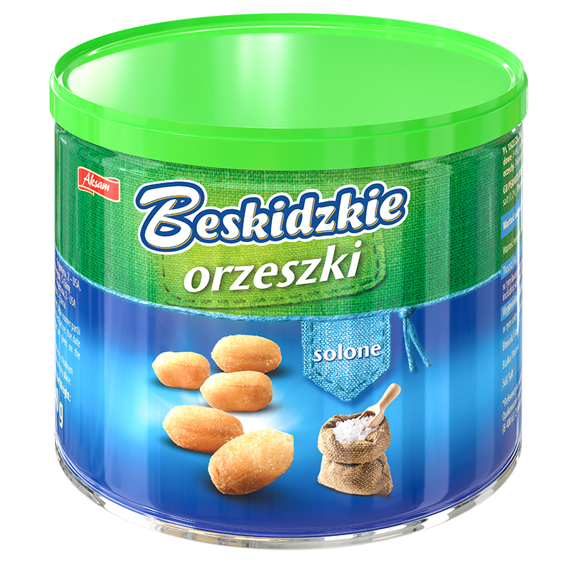 BESKIDZKIE Orzeszki z solą w puszce