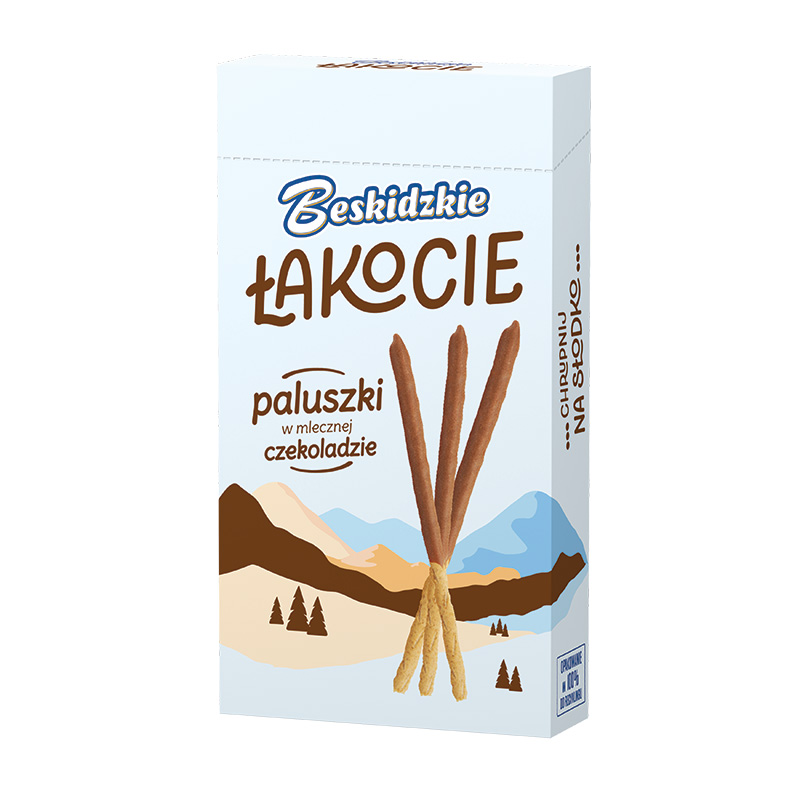BESKIDZKIE Łakocie Paluszki w mlecznej czekoladzie