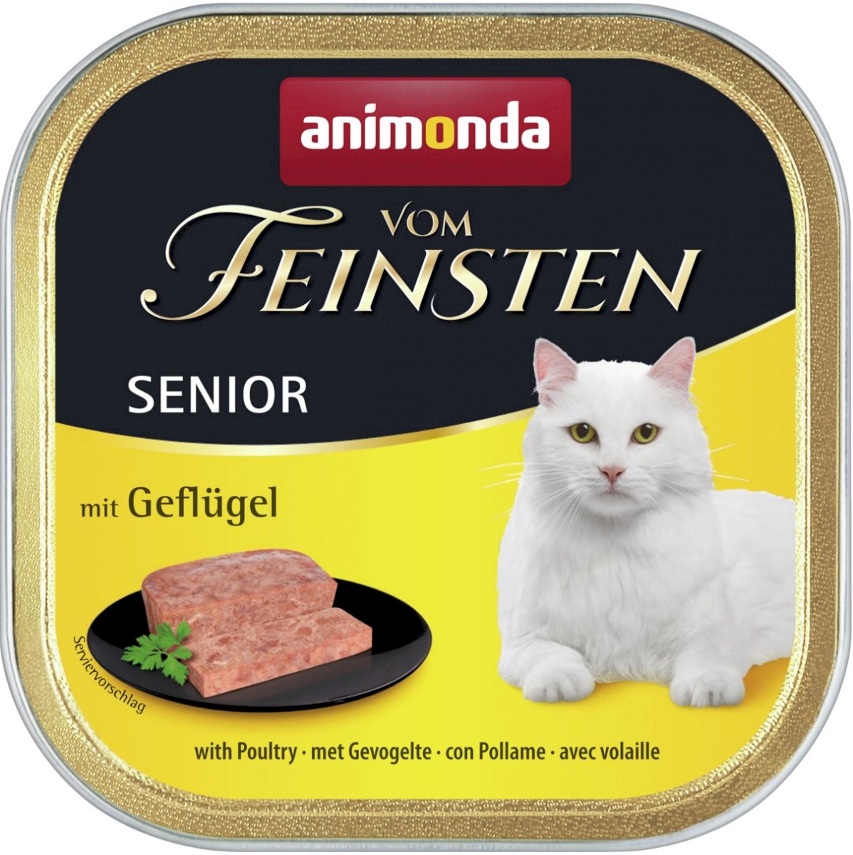 ANIMONDA Vom Feinsten Senior Mokry pokarm dla starszych kotów z drobiem