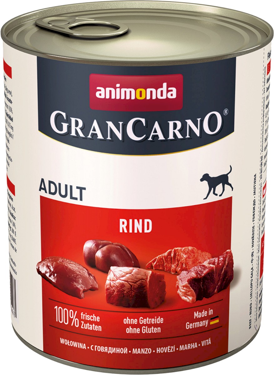 ANIMONDA Grancarno Adult Mokry pokarm dla dorosłych psów wszystkich ras z wołowiną puszka