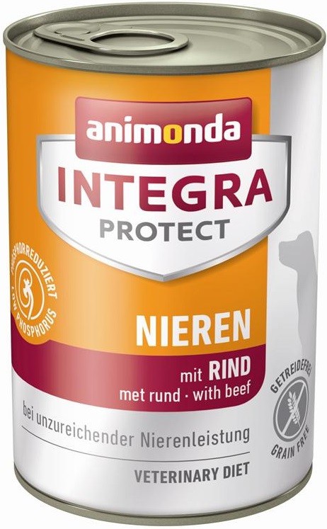 ANIMONDA Integra Protect Nieren Mokry pokarm dla psów z chorobami nerek z wołowiną puszka