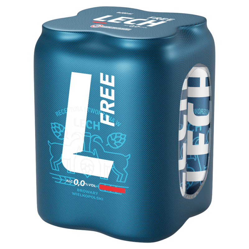 LECH Free Piwo bezalkoholowe 4x500ml (puszka) frisco.pl