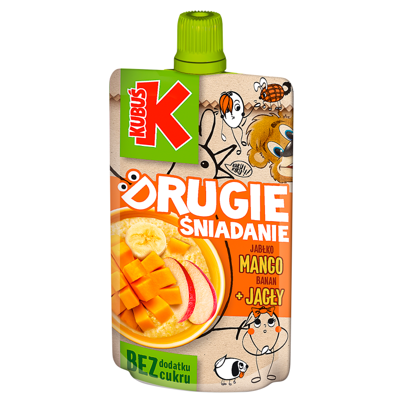 KUBUŚ Drugie śniadanie Mus jabłko mango banan + jagły frisco.pl