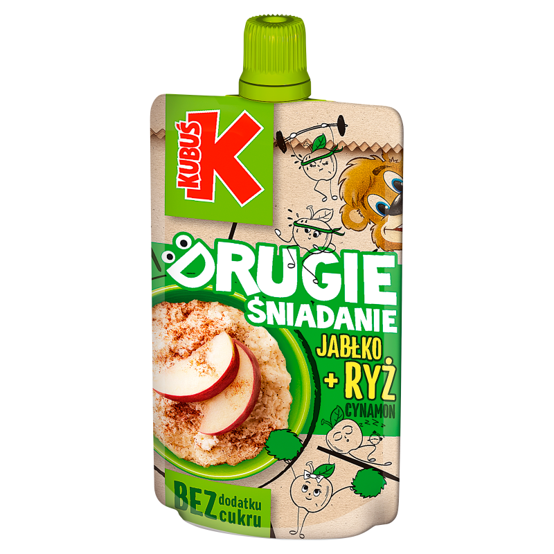 KUBUŚ Drugie śniadanie Mus jabłko + ryż cynamon frisco.pl