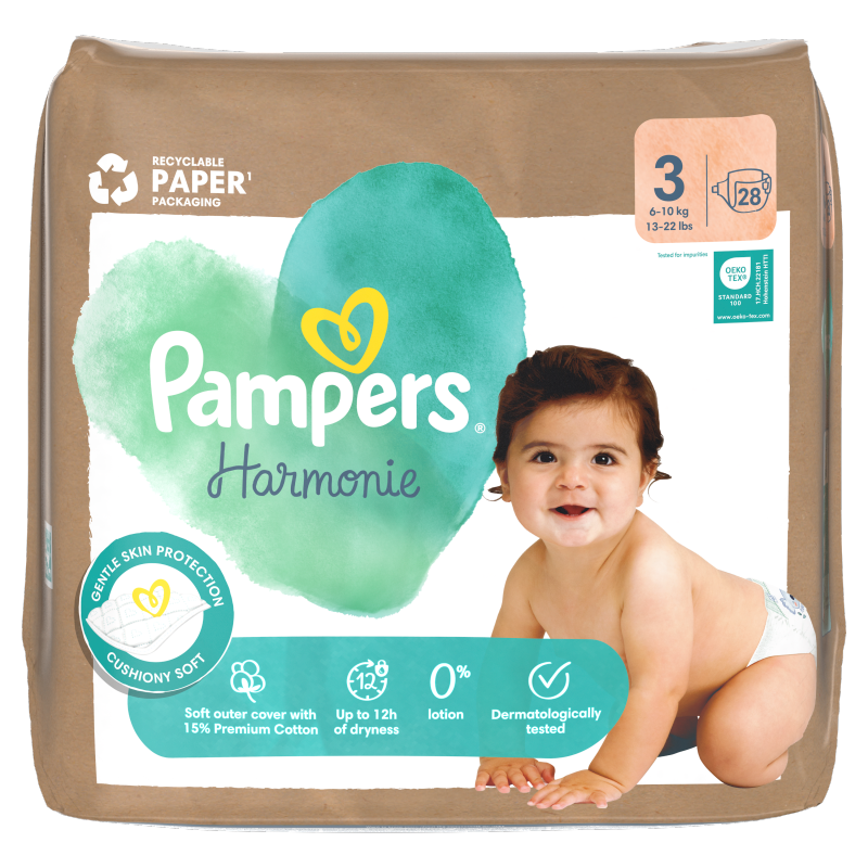 PAMPERS Harmonie Pieluchy Rozmiar 3 (6-10kg)