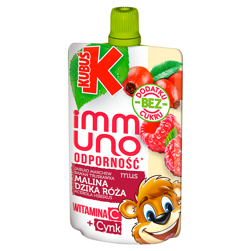 KUBUŚ Immuno mus malina dzika róża frisco.pl