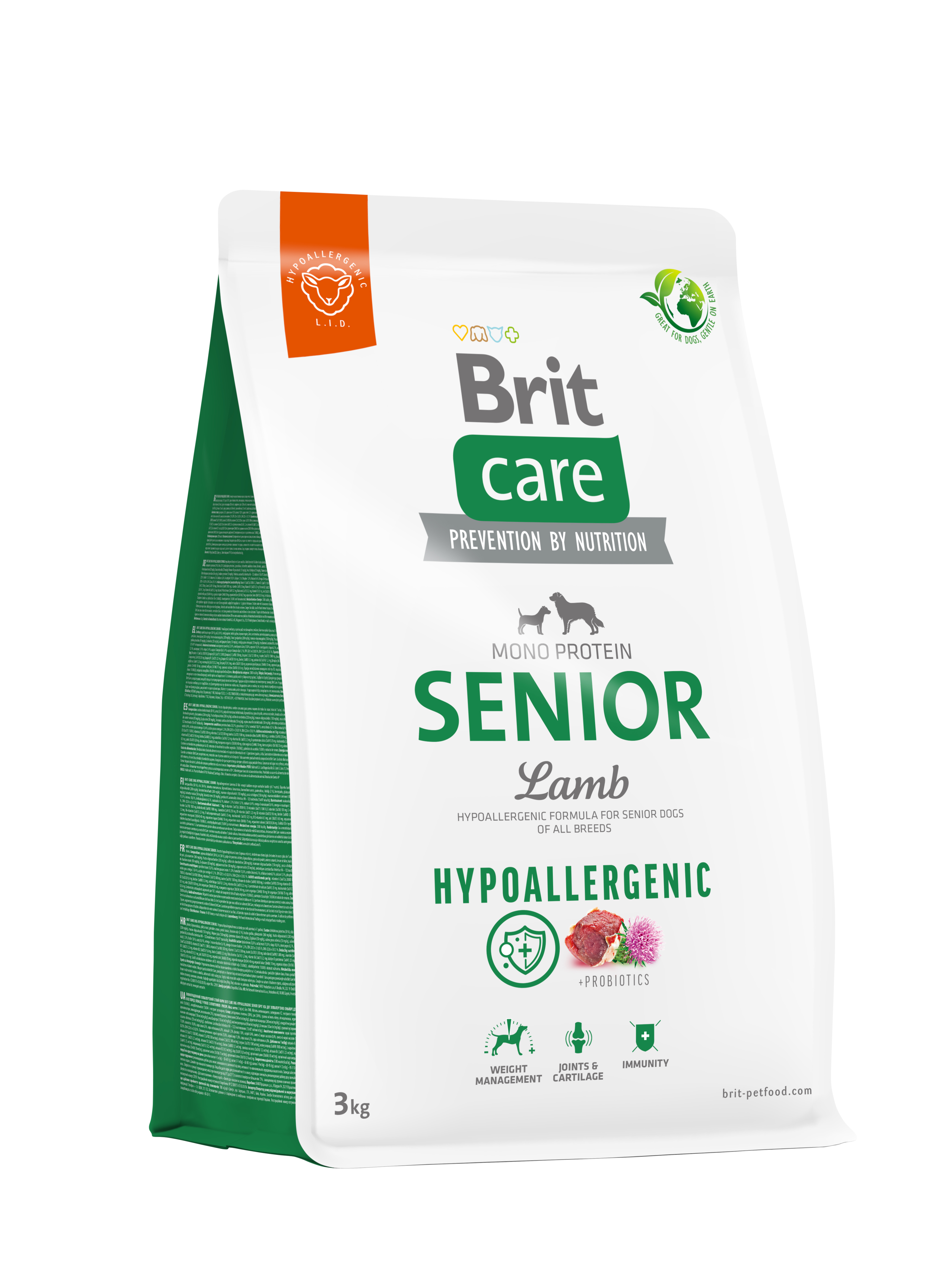 BRIT Care Suchy pokarm dla starszych psów wszystkich ras hypoalergiczna z jagnięciną