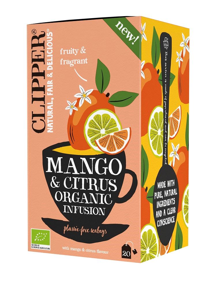 CLIPPER Herbata o smaku mango i owoców cytrusowych BIO