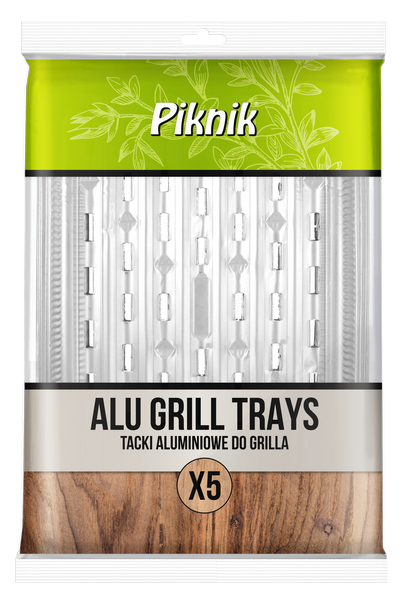 PIKNIK Tacka do grilla aluminiowa 5 szt.