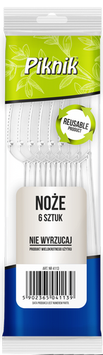 PIKNIK Noże wielorazowe 6 szt.