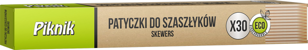 PIKNIK Patyki do szaszłyków w pudełku 30 szt.