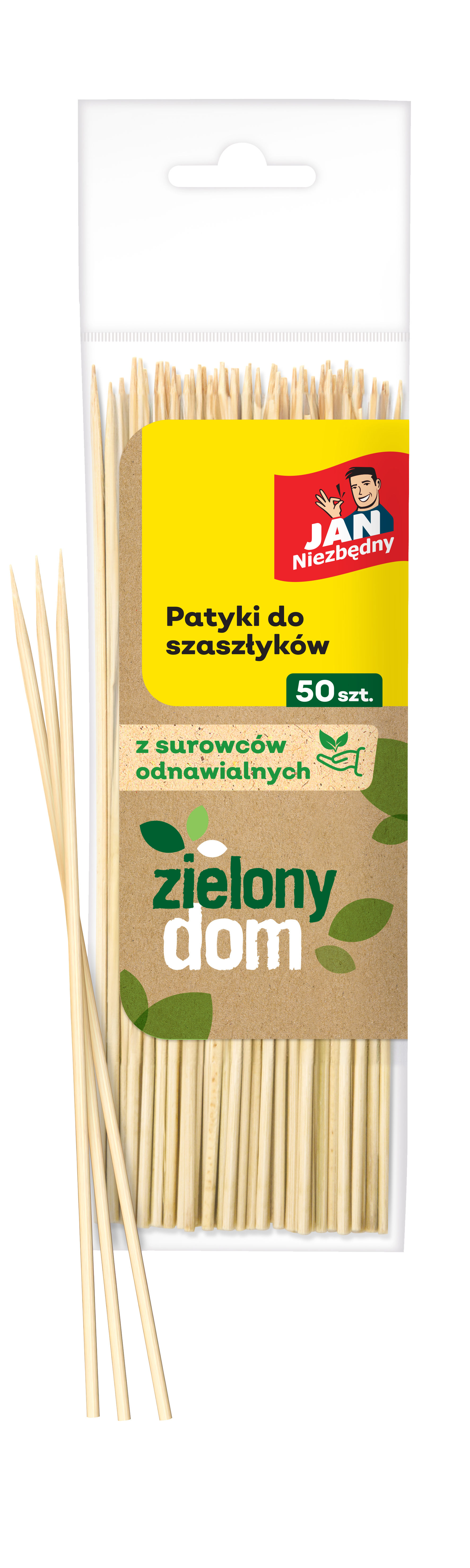 JAN NIEZBĘDNY Patyki do szaszłyków 50 szt.