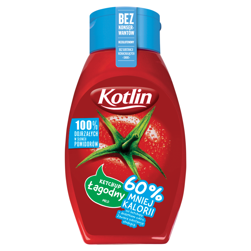 KOTLIN Ketchup łagodny (60% mniej kalorii) frisco.pl