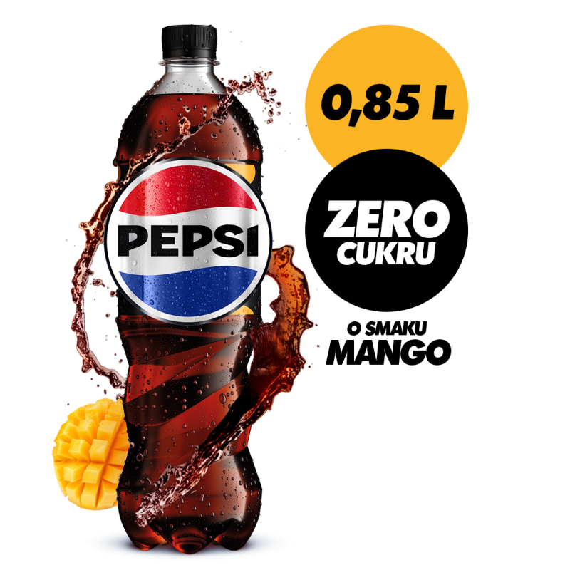 PEPSI-COLA MANGO Napój gazowany bez cukru