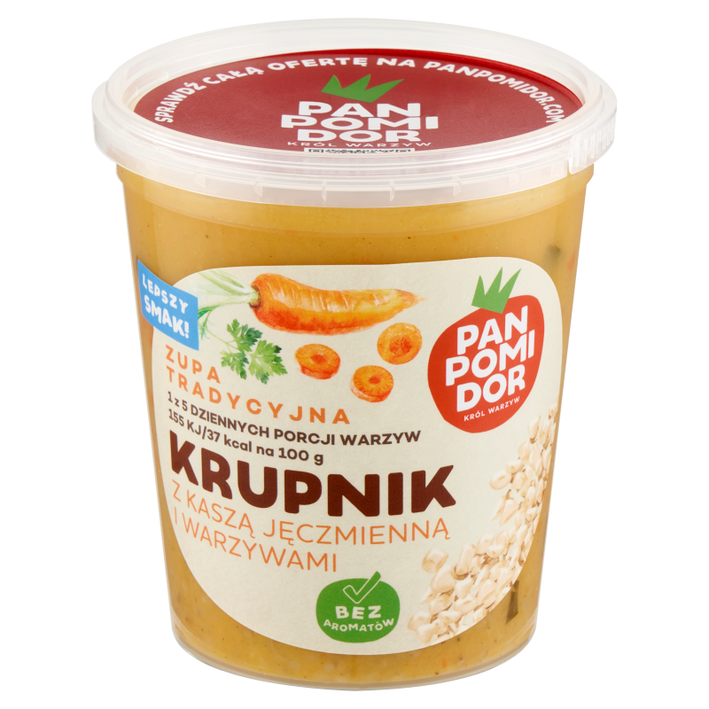 PAN POMIDOR Krupnik z kaszą jęczmienną i warzywami frisco.pl