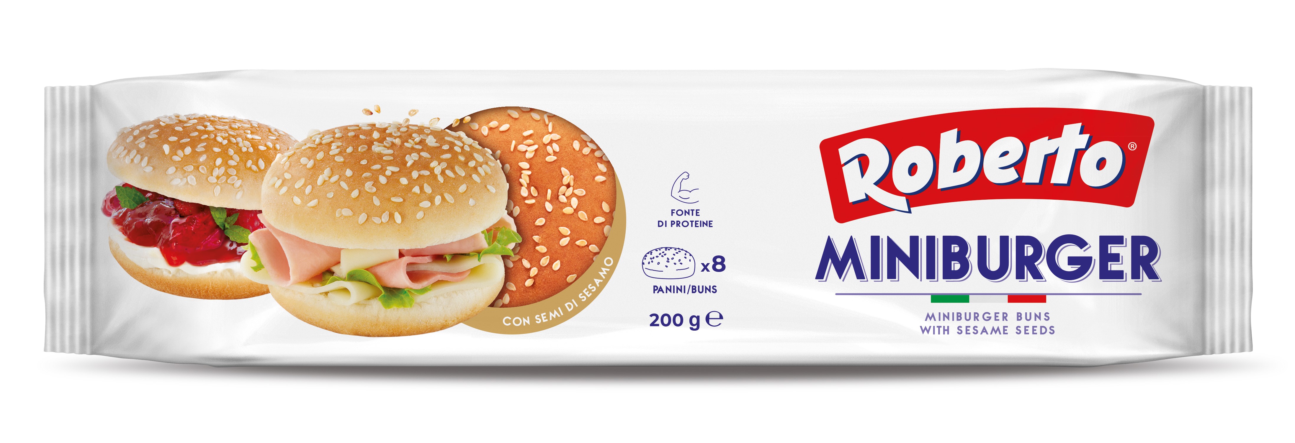 ROBERTO Mini burger - bułki pszenne z sezamem