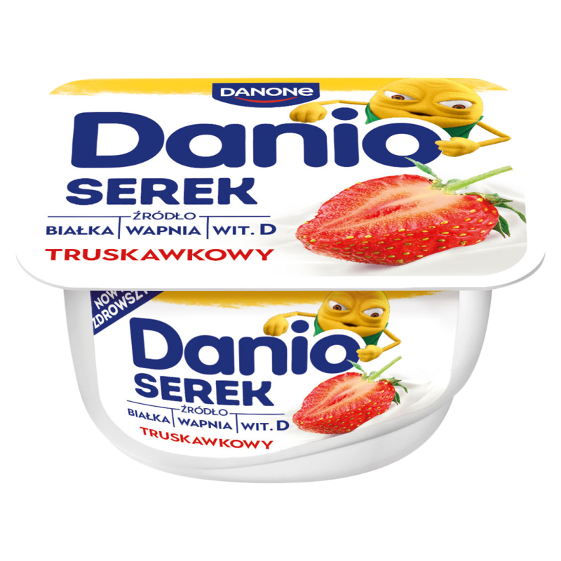 DANIO Serek homogenizowany truskawkowy