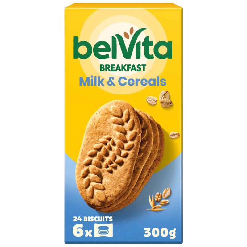 BELVITA Ciastka zbożowe 5 zbóż i mleko frisco.pl