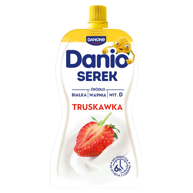 DANIO Serek Homogenizowany Truskawkowy w saszetce