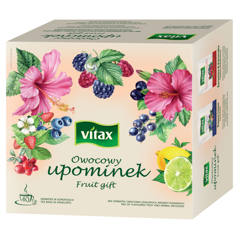 VITAX Owocowy Upominek Mix herbat owocowo-ziołowych 40 torebek (saszetki)