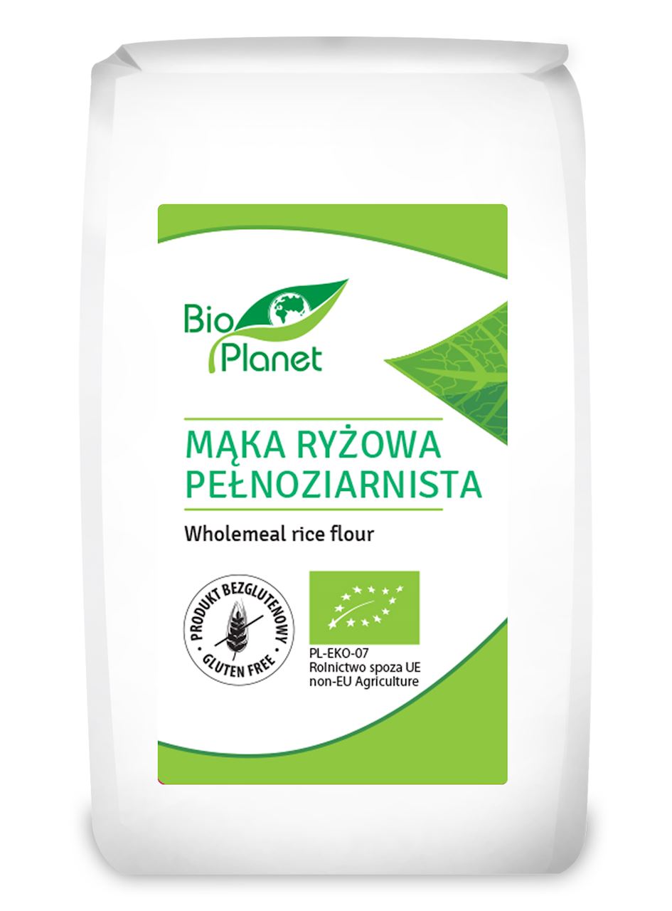 BIO PLANET Mąka ryżowa pełnoziarnista bezglutenowa BIO frisco.pl