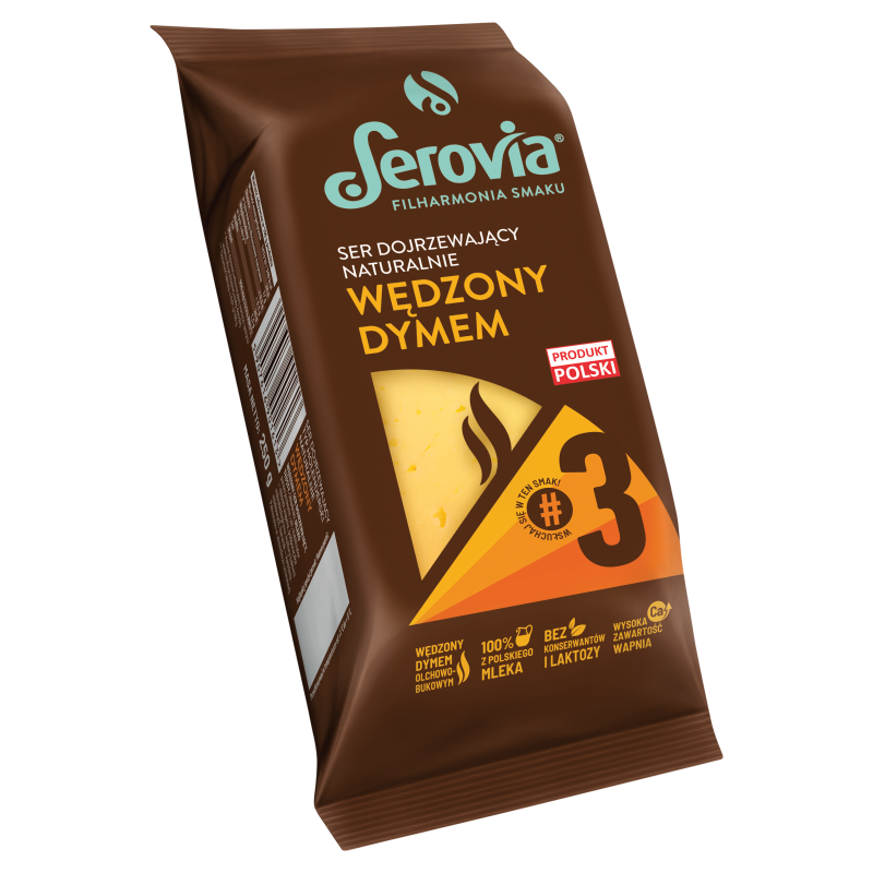 SEROVIA Ser żółty dojrzewający naturalnie wędzony dymem w kawałku frisco.pl