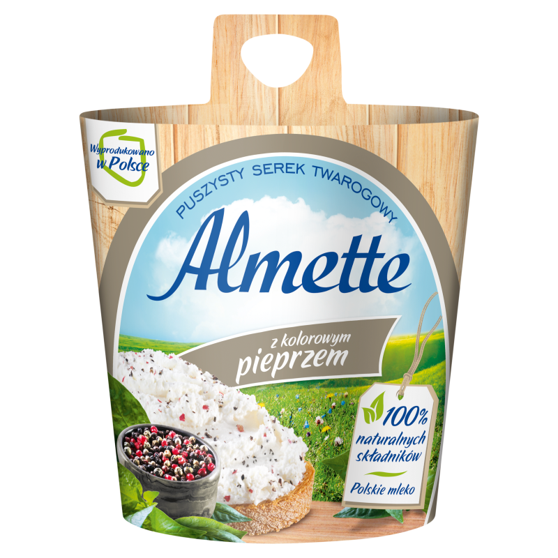 ALMETTE Serek twarogowy z kolorowym pieprzem