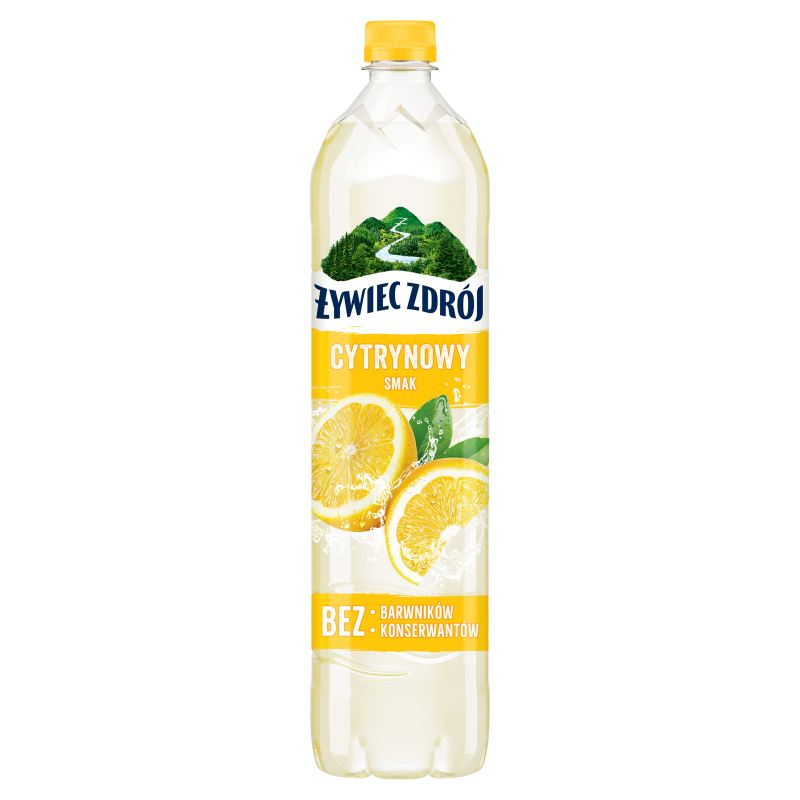 ŻYWIEC ZDRÓJ Z NUTĄ Cytryny Napój niegazowany o smaku cytryny