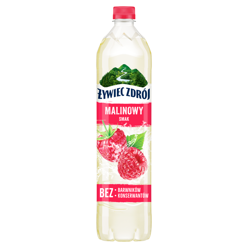 ŻYWIEC ZDRÓJ Z NUTĄ Maliny Napój niegazowany o smaku maliny