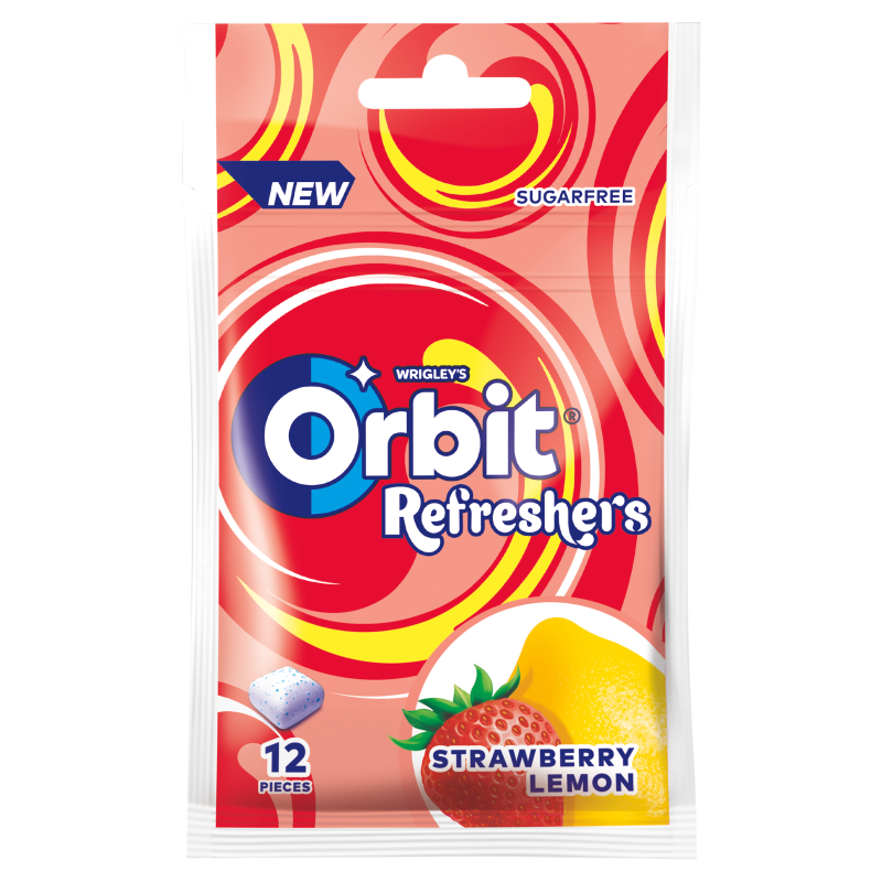 ORBIT Refreshers Strawberry Lemon bez cukru 12 drażetek frisco.pl