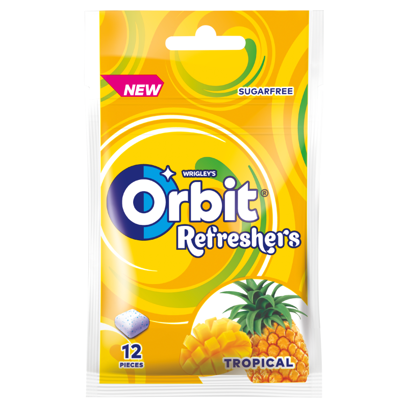 ORBIT Refreshers Tropical bez cukru 12 drażetek frisco.pl