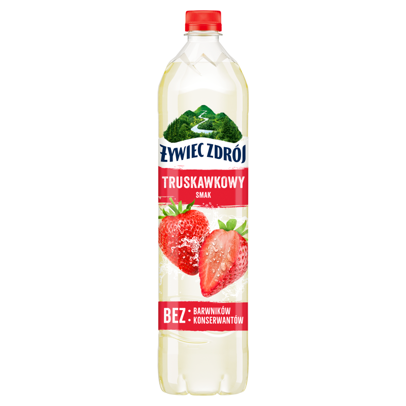 ŻYWIEC ZDRÓJ Z NUTĄ Truskawki Napój niegazowany o smaku truskawki